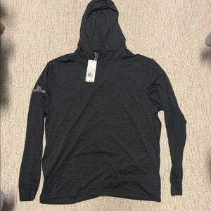 Adidas Charcoal Hoodie with Logo